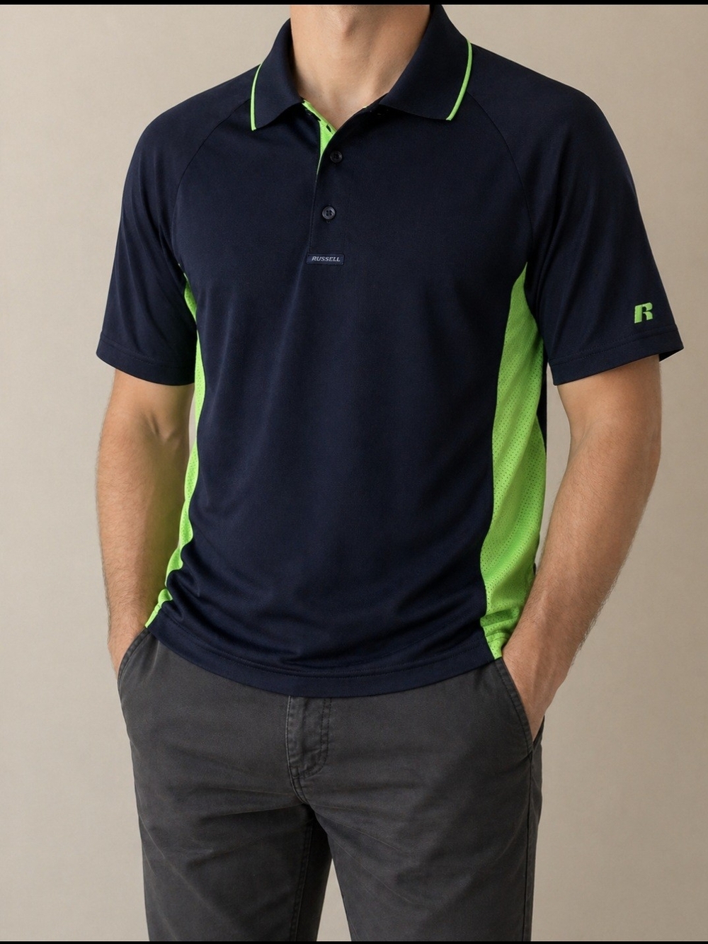 Russell Polo Men's XL Training Dri-Fit